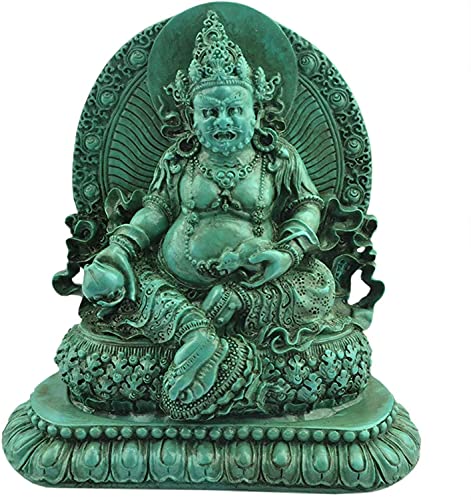 HANDIYA Sculpture Artisanale Fortuna Buddha Statue Décoration Artificielle Turquoise Hindou Dody Statue Diwali Sculpture Home Salon Salon Bureau Décoration Artisanat