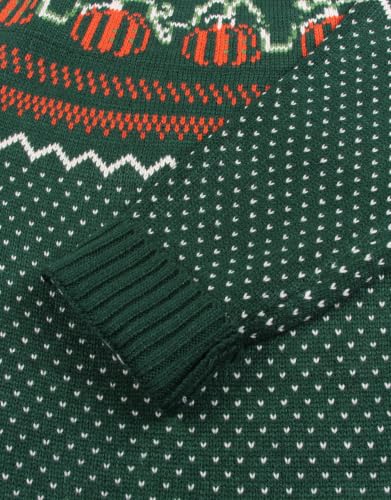 Image of Womens Fair Isle Sweaters Long Sleeve Crewneck Fall Winter Pullover Sweater