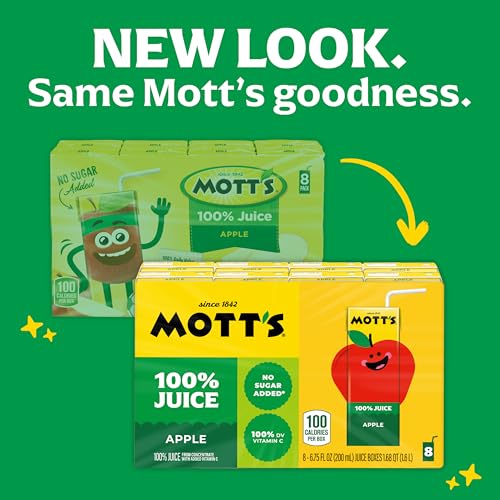 Mott's 100% Original Apple Juice, 6.75 Fl Oz Boxes, 32 Count (4 Packs Of 8) - image 2