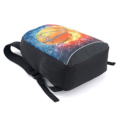 xufei Football Backpack Combustion Pattern School Bookbags for Kids (Burning notes 2)3