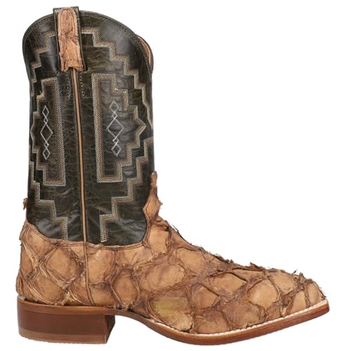 Tony Lama Mens Sq Toe Leviathan Choc Boots
