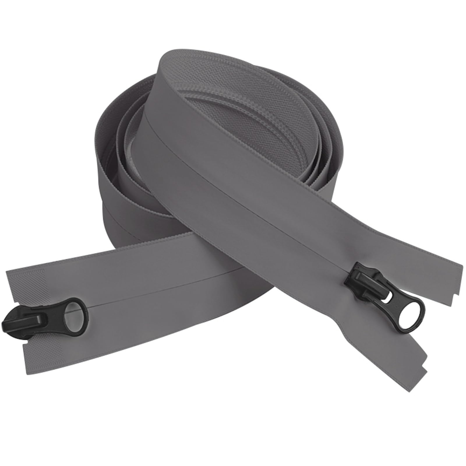 BTYQKZVPM Two Way Separating Zipper， Two Way Nylon Zipper For Down Windbreakers Seamless Invisible(DeepGrey-100cm)