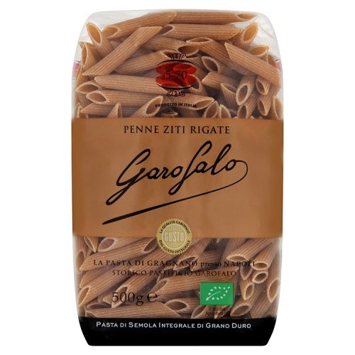 Garofalo Pasta Seca Penne Rigate Integral - 500 gr