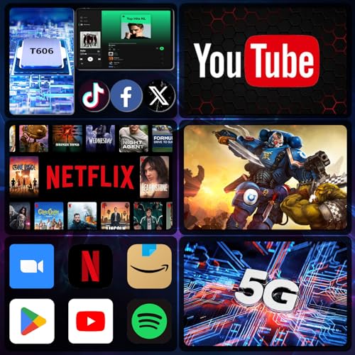 Image of 10.1 inch Android Tablet, 8GB RAM, 128GB Storage, Android 12 Oct-core Processor, 5 Million + 13 Million Dual Cameras, WiFi Bluetooth 1TB IPS Extended Full HD Display,
