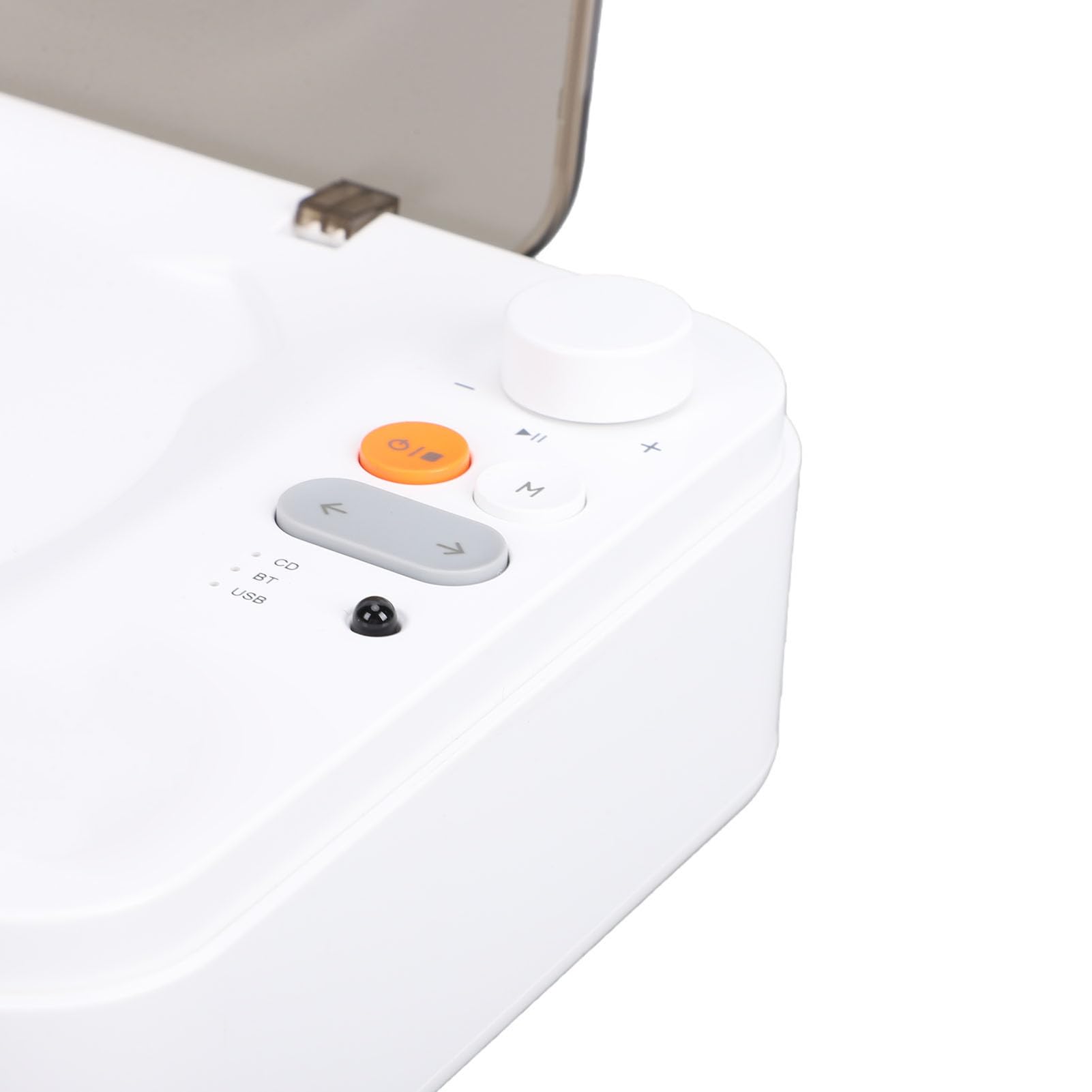 Topiky Lettore CD Bluetooth, Lettore CD Portatile retrò con Doppio Altoparlante, Telecomando USB AUX per la Casa