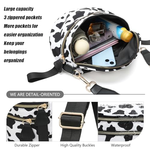 Elysir Crossbody Bag, Large Capacity Waterproof Bum Bag, Adjustable Shoulder Strap Crossbody Purses for Travel and Everyday3