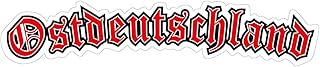 Ostdeutschland Aufkleber rot/schwarz Sticker