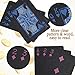 Joyoldelf Cool Black Playing Cards, Waterproof Black-Gold Foil Poker Cards with Gift Box, Great for Magic,Water Card Games and Party (Blue+red)