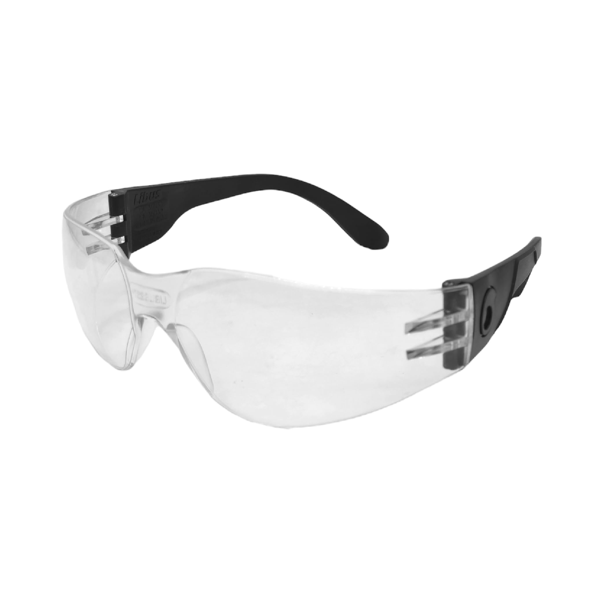 LIBUS Gafas de seguridad Eco Line: antiarañazos, EN166/UV Prot., Unisex. Policarbonato para impacto frontal/lateral y polvo. Ojo de gato.