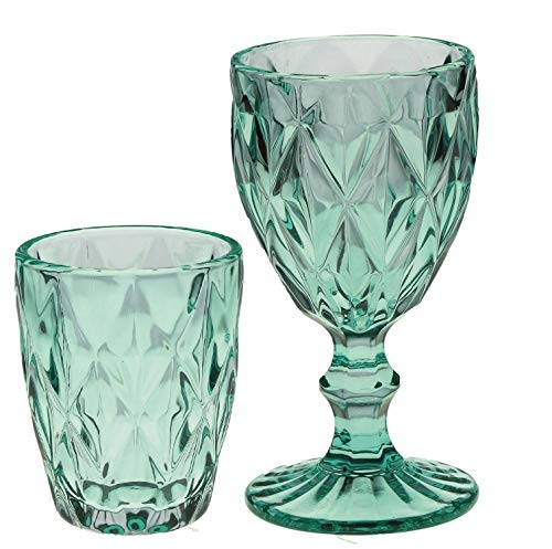 Set 6 Bicchieri In Vetro Per Acqua E Bibite, 390ml, Lavabili In Lavastoviglie Servizio Tavola Trasparente Relaxdays 93541521