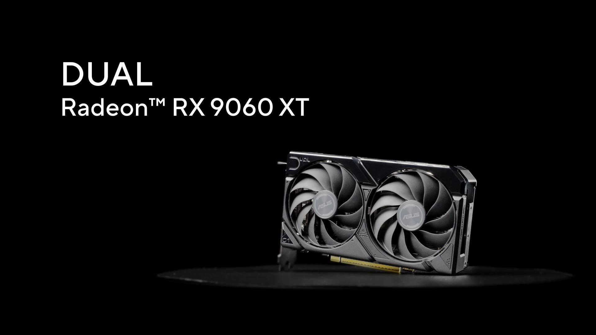 ASUS DUAL RX9060 XT, PCIe5, 8GB DDR6, HDMI, 2 DP, Compact SFF