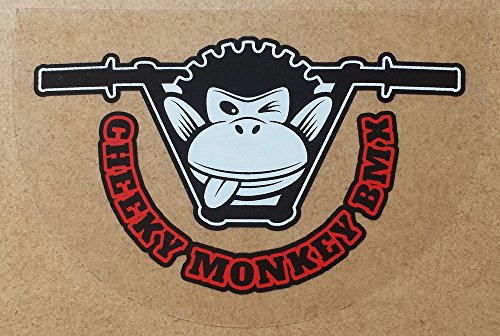 Cheeky Monkey BMX Lot de 6 autocollants pour vidéos, fond transparent, pour BMXing Bikes. - Image 5