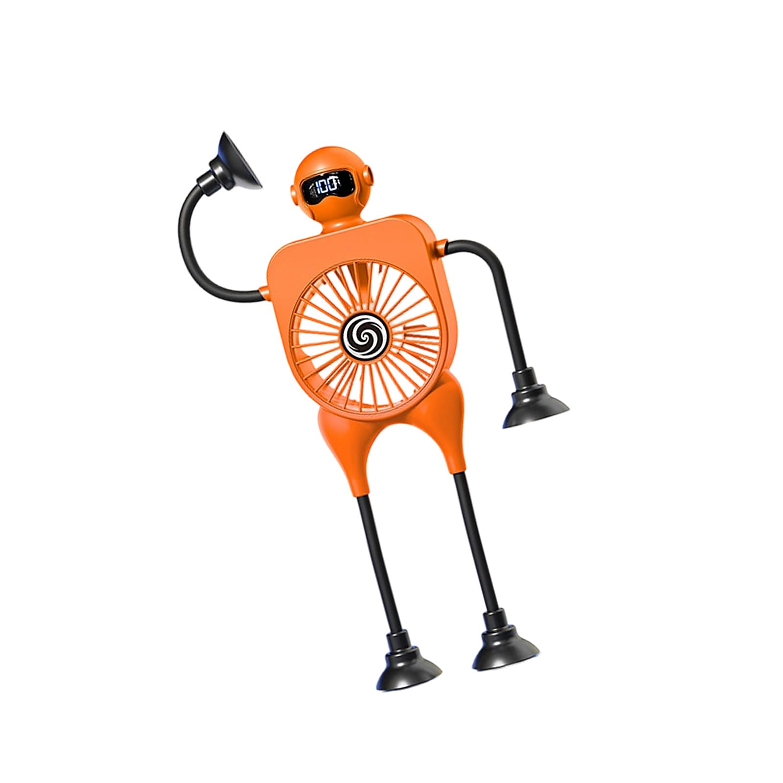 KieTeiiK Space Saving Device with Secure Suction Cups and 6 Wind Levels Suction Cup Fan