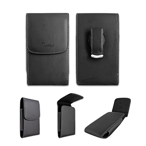 LG Stylo 3 Plus Case, LG Stylo 3 plus Vertical Leather Carrying Pouch Case[TMAN] [Magnetic Closure]fits the LG Stylo 3 Plus with Extended Battery/Lifeproof / Otterbox Case on the phone