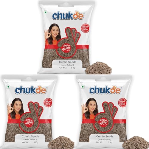 Image of Chukde Jeera Sabut, Cumin Seeds Whole Spices, 1000g (Pack of 3)