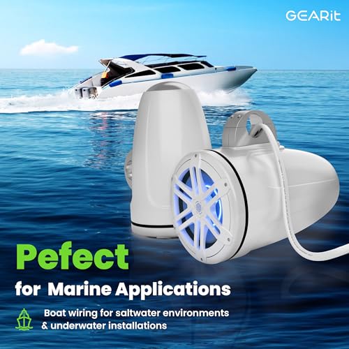 image for GEARit Marine Wire 14 Gauge 14/2 AWG (100 Feet), Duplex Marine Grade T