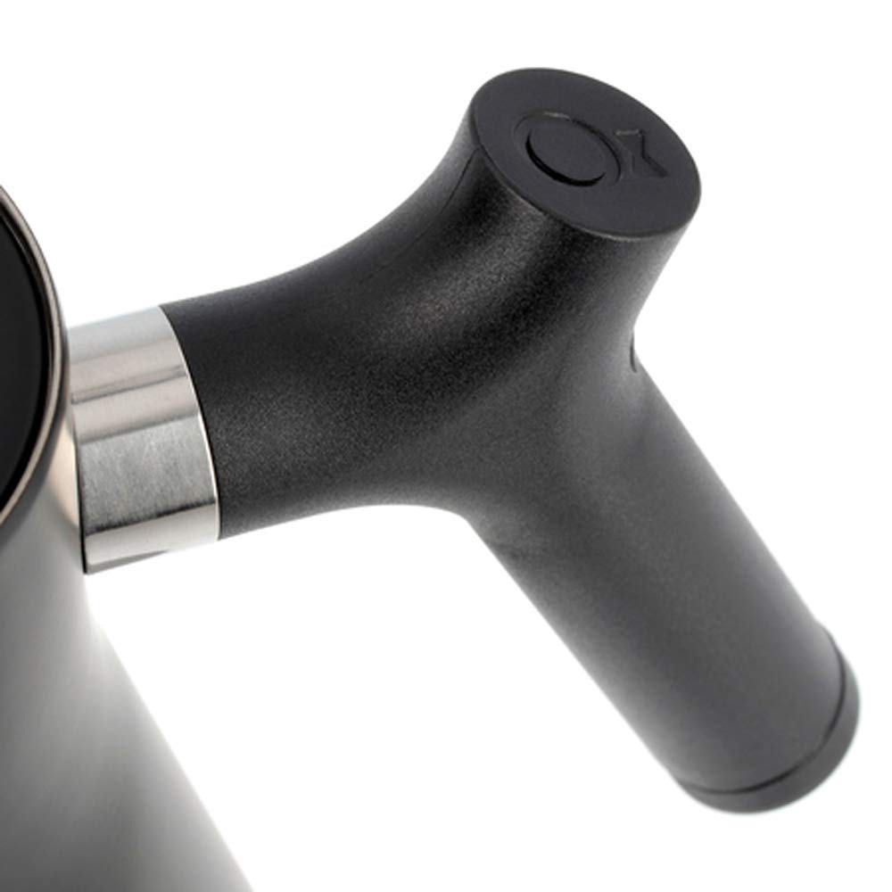 Fellow x Stag Mini Hervidor de Agua con una Capacidad de 600 ml-Negro, 0.6 litros, Acero Inoxidable, Black