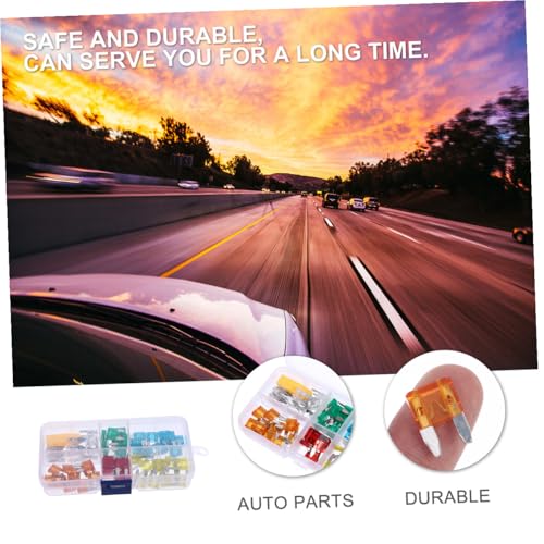 PRETYZOOM 120 fusibles automotrices mini para coche de plástico y hierro miniatura 3