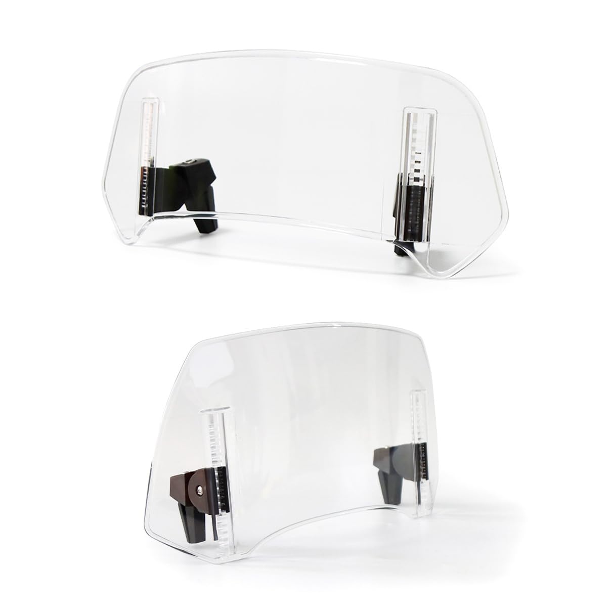Deflettore Parabrezza Moto Spoiler Parabrezza per Moto per Suzuki Birdie 50, Deflettore Antivento per Parabrezza Deflettore d'Aria per Moto,L Transparent