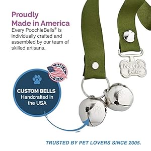 Unique Handcrafted Potty Coaching Canine Doorbell – Excellence in Craftsmanship, One Dimension Suits All, Coach-Really useful for 20+ Years, Made in USA, Fern Inexperienced Stable