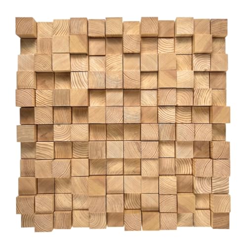 Difusor Acústico de Madera «SKYLINE» - 50x50 cm (19.7x19.7 Pulgadas) | 2D QRD | Panel de Arte de Pared en Madera | Grosor 35mm (1.38'') miniatura 4