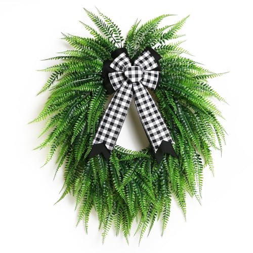 Wreaths for Front Door,24' Spring Summer Greenery...