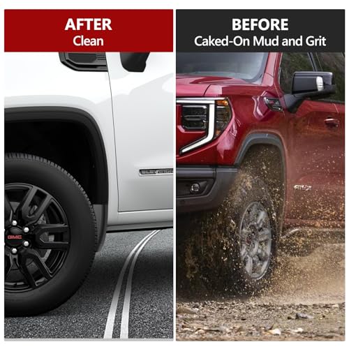 Image of 2025 Tesla Model Y Junior Mud Flaps No Drill No Tape Required Splash Guards All Weather Mudguards Fender Protector, Custom Fit for Model Y Junior 2026 Accessories (2025-2019 Chevy /GMC)