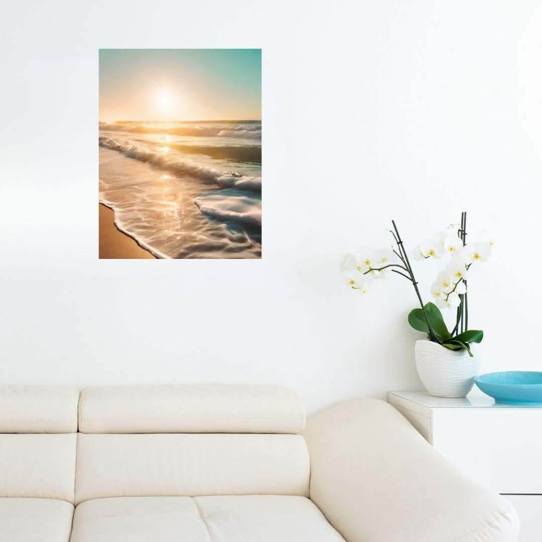 風景画　海辺 風景画 海辺 Amazon.co.jp: Hardy Gallery ビーチピクチャー サン