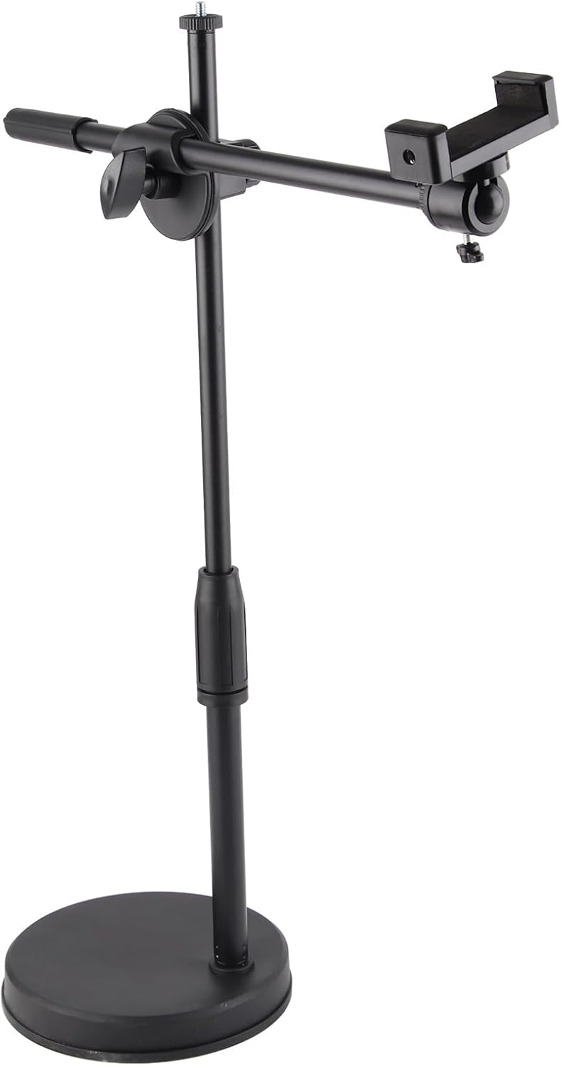 Desktop Photography Phone Holder Arm Bracket Stand Bracket for Photo Video Fill Light