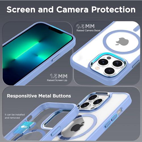 Image of CACOE Magnetic Case for iPhone 13 Pro Max 6.7 inch, Light Blue