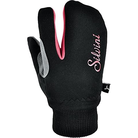 SILVINI Men Texel Lobster Winter Gloves - Black Punch, Size 5-6 Cover