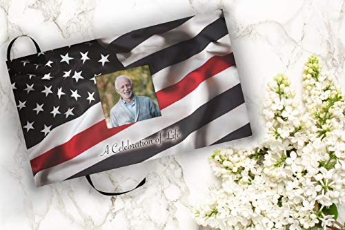 Image of Firefigher Celebration of Life Funeral Guest Book for Memorial Service