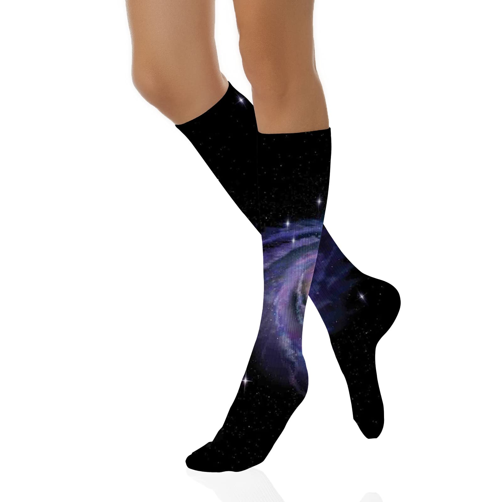 Funky Colorful Cushion Sport Socks,Athletic Cushioned Running Performance Crew Socks For Men/Women