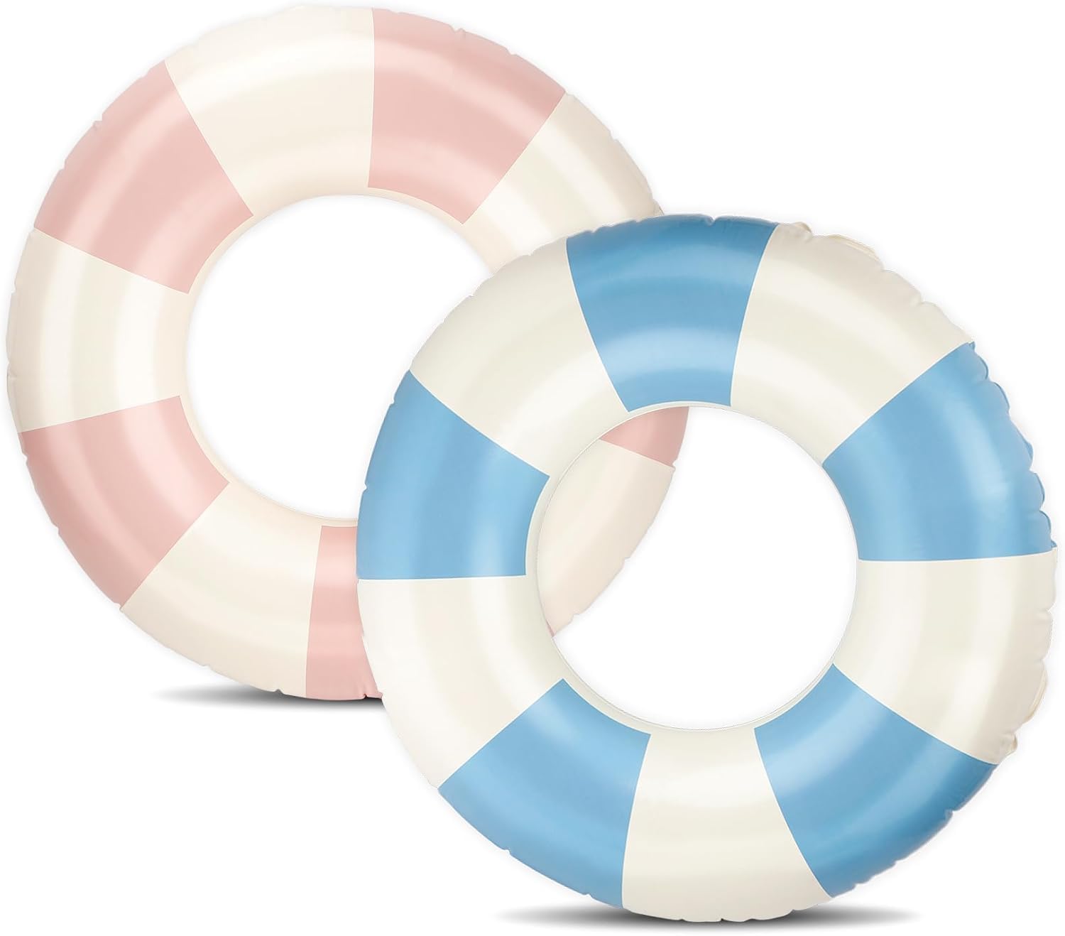 Adult Swimming Ring, Air Mattress, Inflatable Swimming Pool, Float, Swimming Ring Tube for Summer Pool Party (Blue + Pink 70)