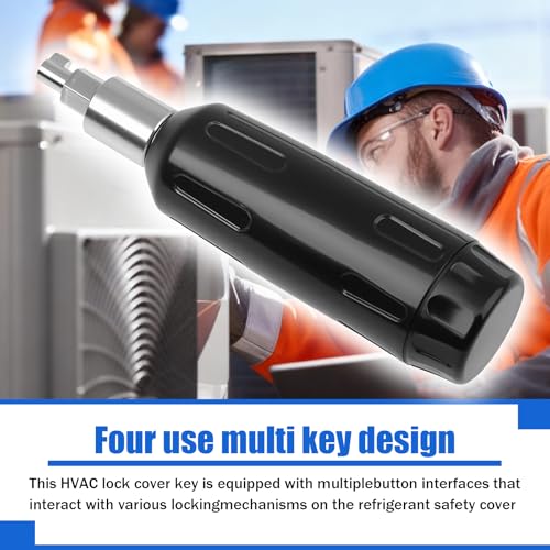Llave universal para tapas de bloqueo refrigerante HVAC miniatura 4