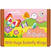 jackinthebox Butterflies Craft kit for 3 to 5 Year olds | 3 Craft Projects | Great Gift for Girls...