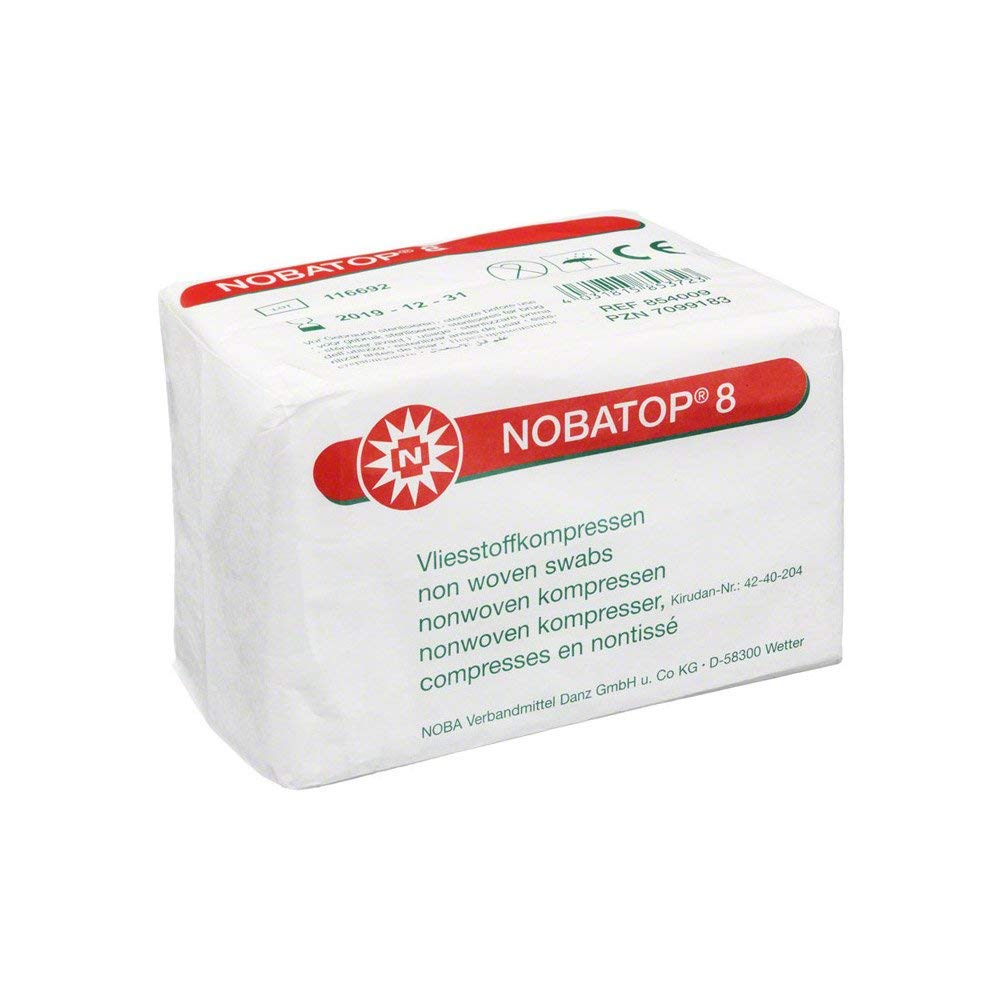 NOBATOP 8 Kompressen 7,5x7,5 cm unsteril (854009),100St