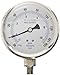 PIC Gauge 301L-404CF 4" Dial, 30/0/150 psi Range, 1/4" Male NPT Connection Size, Bottom Mount Glycerine Filled Pressure Gauge with a Stainless Steel Case and Internals, Stainless Steel Bezel, and Polycarbonate Lens