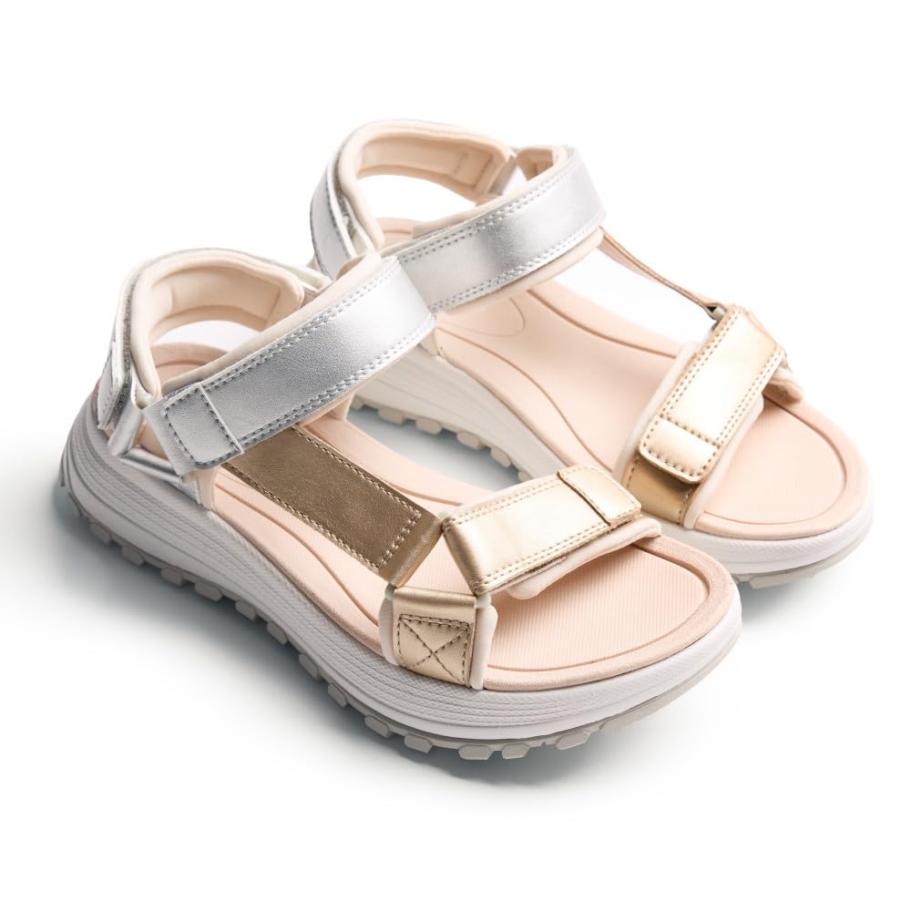 GIOSEPPO Women's Oyugis Adjustable Strap, Silver, 6.5 UK