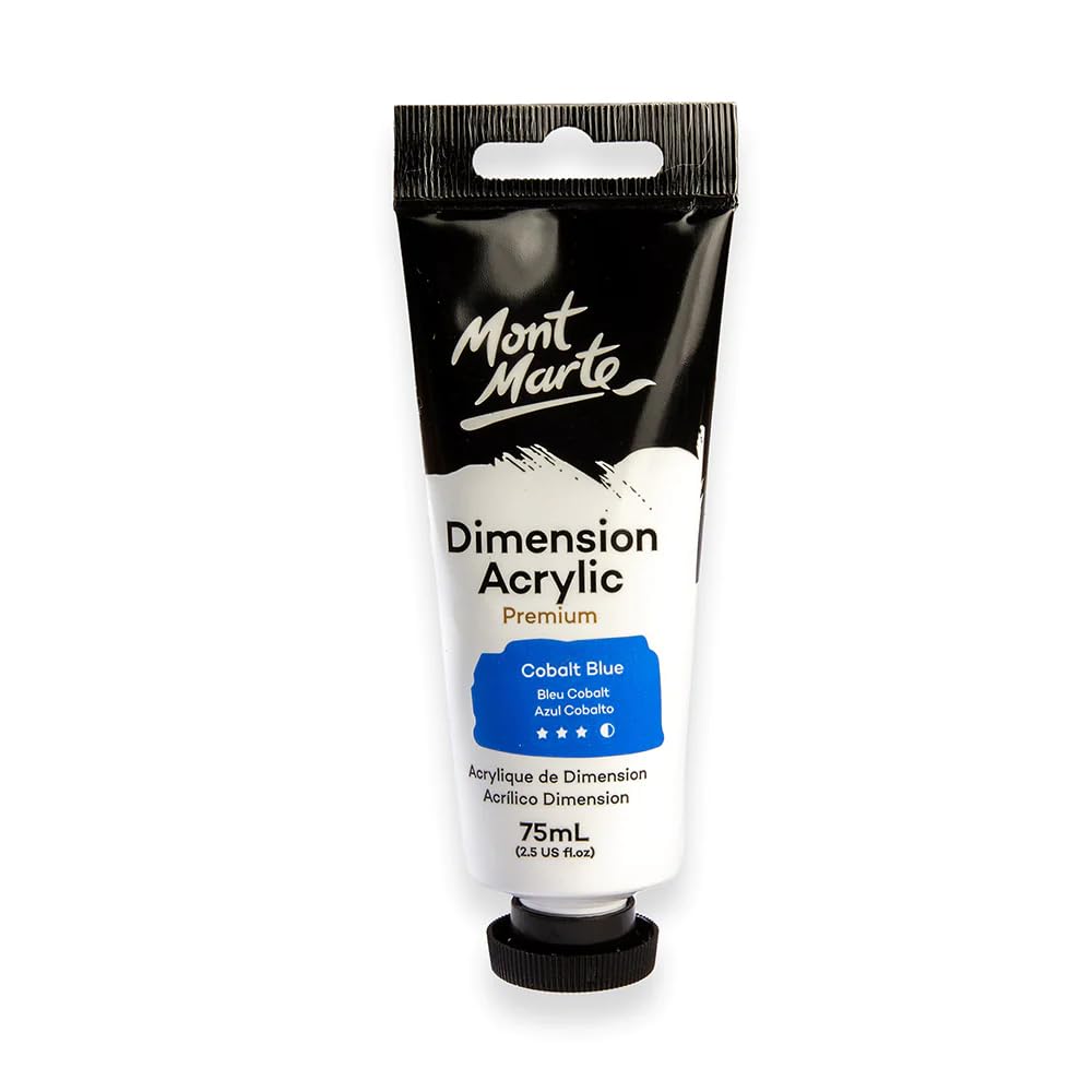 Mont Marte Premium Dimension Heavy Body Acrylic Colour 75ml (Cobalt Blue) (B0CXJ9SDT9) Amazon Price History, Amazon Price Tracker
