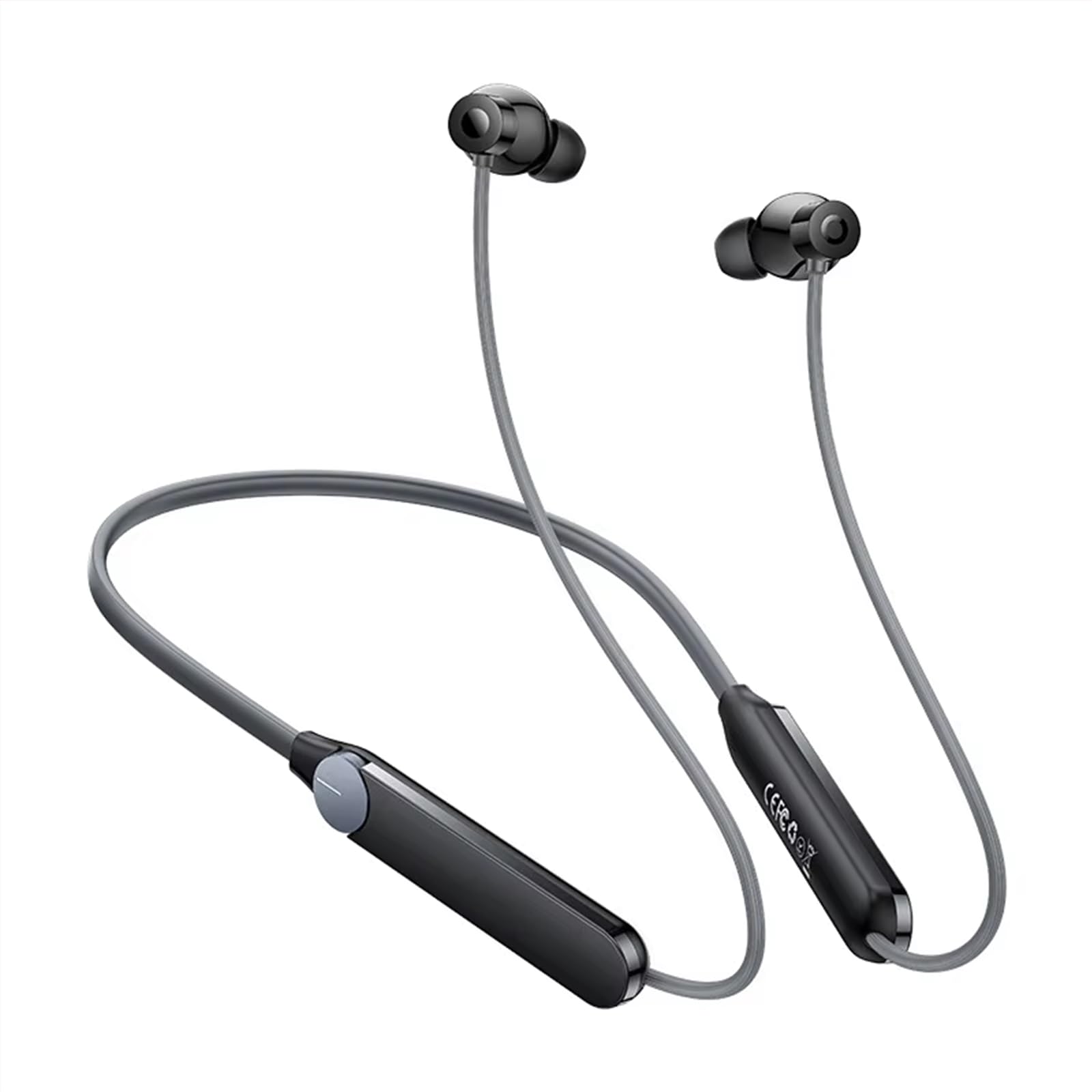 CME Neckband Pro Bluetooth Headphones,50dB Hybrid Active Noise Cancelling Earbuds with 5 HD Mics,IP55 BT5.3 37Hours Long Play time Dual Device Connection Neckband Headphones-Dark Grey-image-14