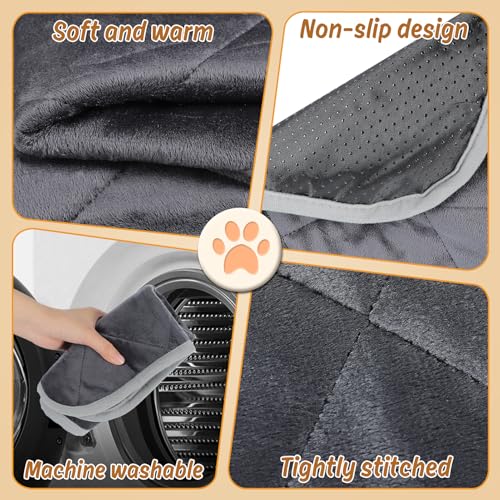 MEWTOGO 4 camas autoaquecidas para gatos – Almofada para gatos com aquecimento automático macio e qu