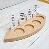 Beer Flight Sampler Paddle Board Surfboard Shape. For 4oz to 5oz Glasses. Made in Oakville, MD USA. #1