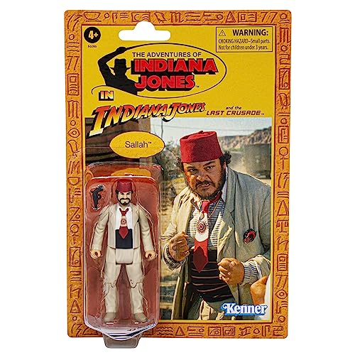 Indiana Jones and The Last Crusade, Juguete Sallah, Retro Collection, Figuras Indiana Jones de 9,5 cm, A Partir de 4 años