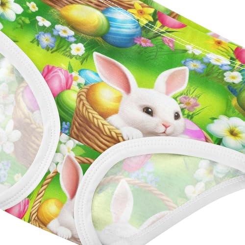 Joisal Girls Underwear Toddler 2t Cotton Girl Panties Cute Flower Kids Briefs Undies Cute Rabbits Easter Eggs Green4