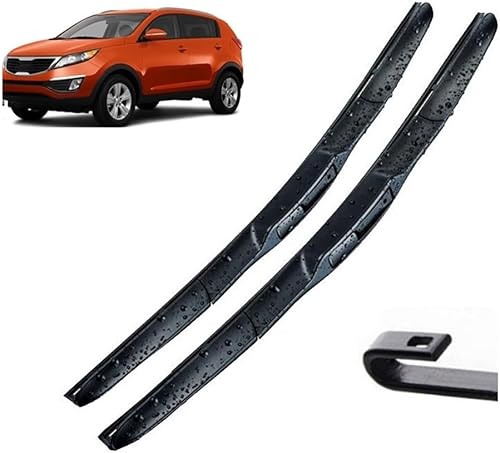 Escobillas híbridas para limpiaparabrisas delantero, compatibles con Kia Sportage SL 2010-2015, limpiaparabrisas y ventanas, cepillos de lluvia de