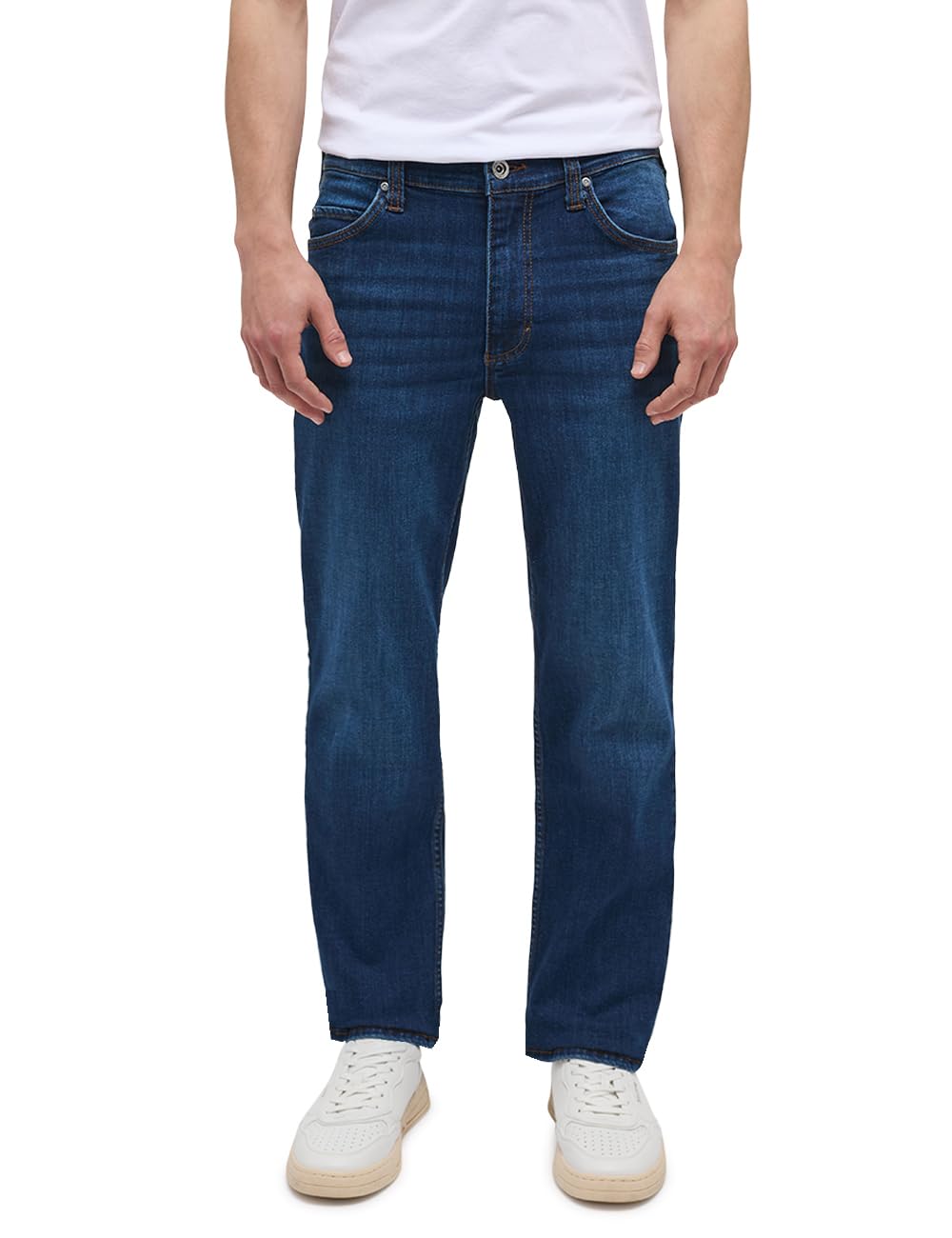 Mustang Men's Medium Blue 643 Style Tramper Straight Jeans, 36 W/34 L