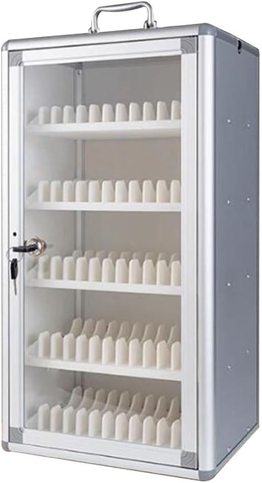 Mobile Phone Storage Box - Office & Gym Locker, Secure Conference Cell Phone Cabinet, Student Storage Organizer, 60-Device Capacity, Durable & Portable