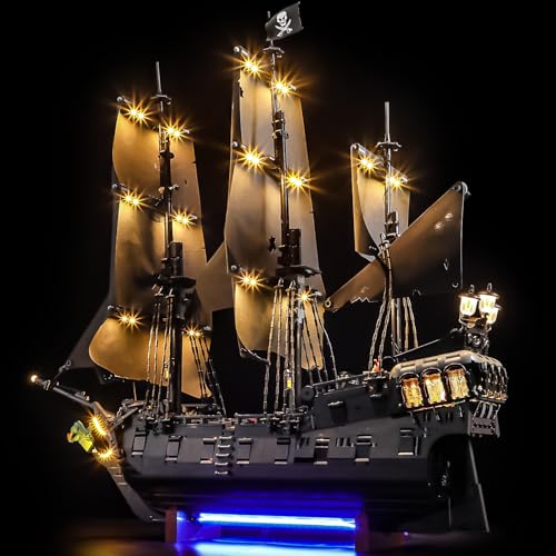LIGHTAILING Jeu de Lumières pour Lego-10365 Le Bateau Pirate du Capitaine Jack Sparrow - Installation Facile, câblage Discret, décoration d'intérieur et...