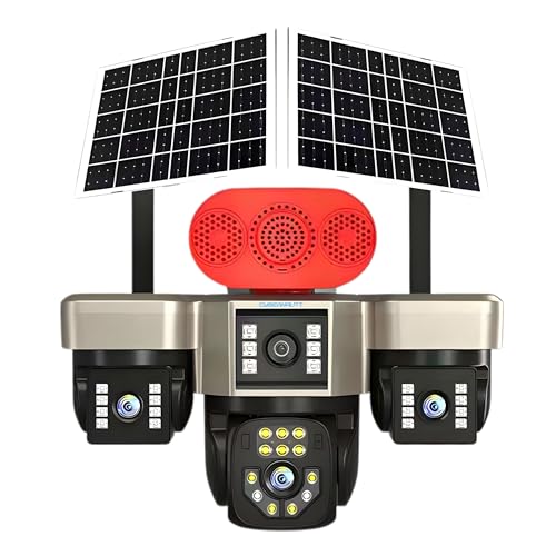 Image of XUGA Cybernautt X18G 4G Solar Camera Outdoor | 4 Lenses 16MP Ultra HD, 360 Coverage | Dual-Color Night Vision, 16000mAh Battery, 2-Way Audio | 3 Lens Mobile Operated